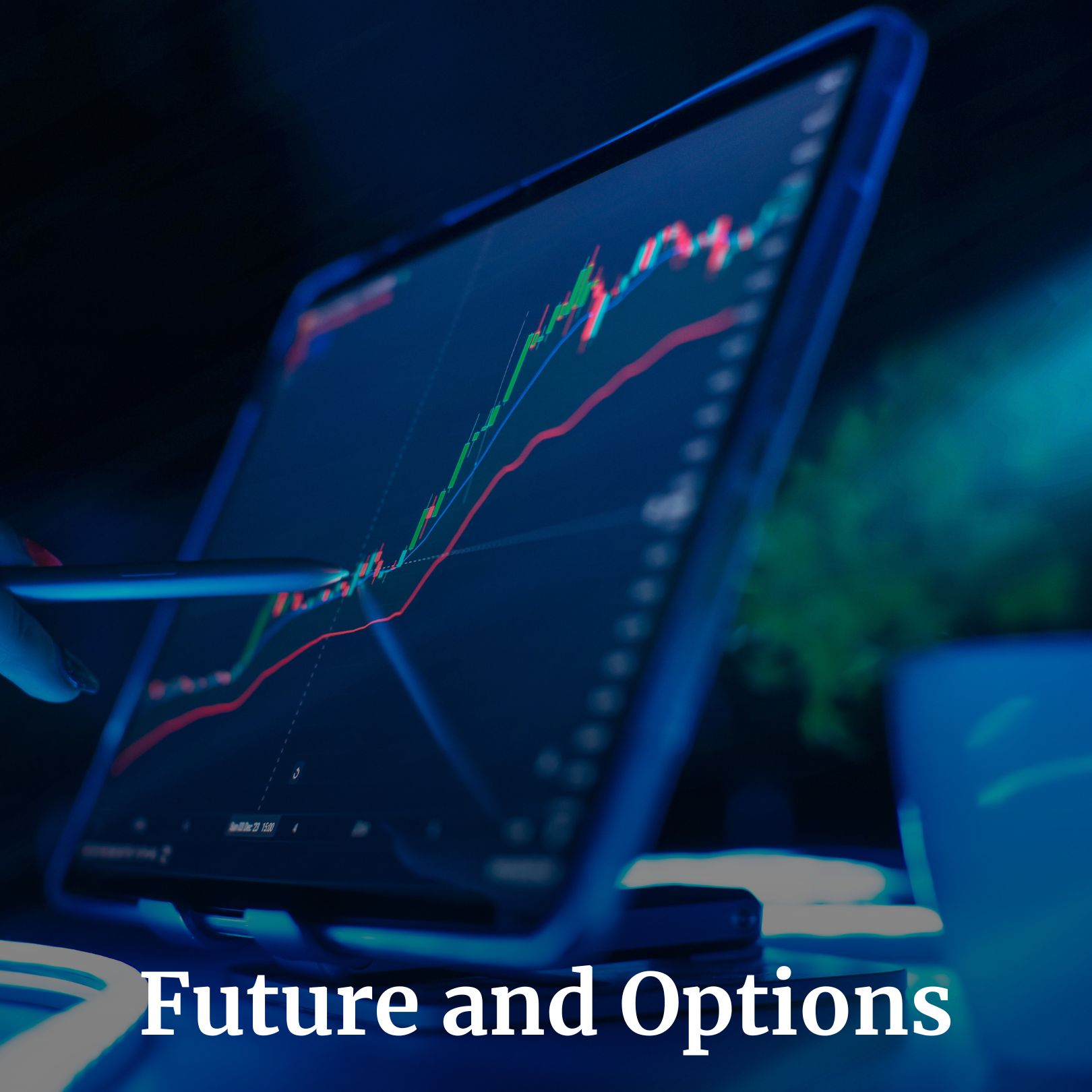 Image showing a trading chart for future and options.