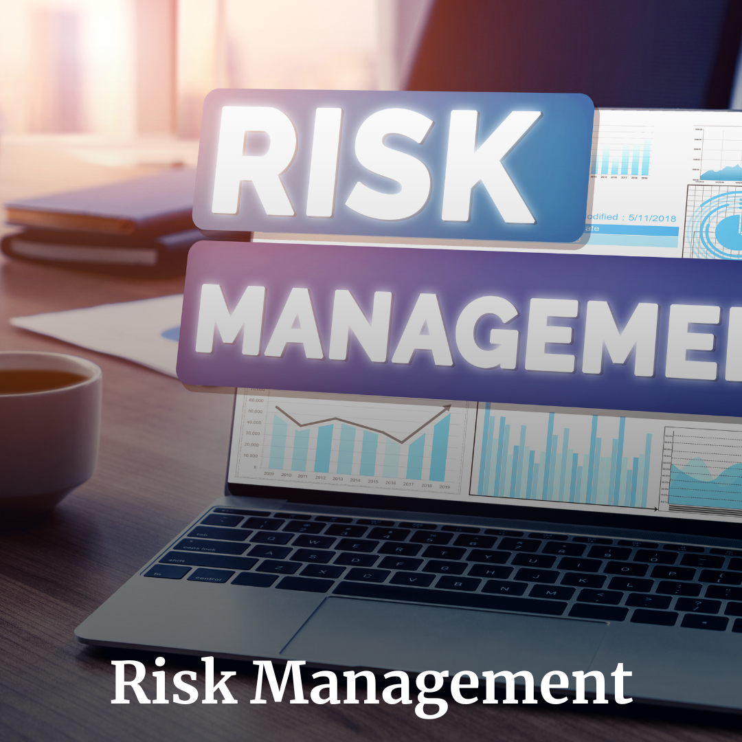 Image showing risk management on a laptop.