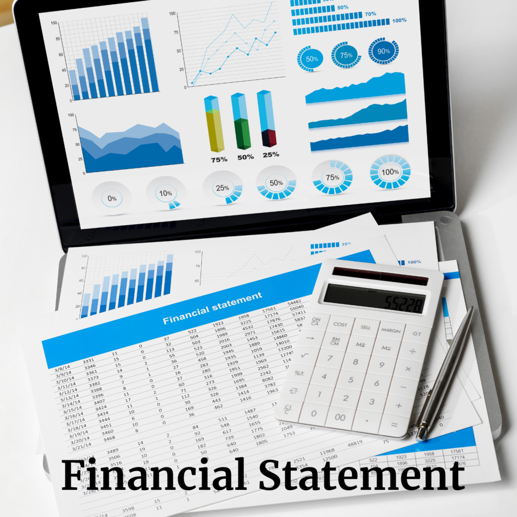 An image showing financial statement report.